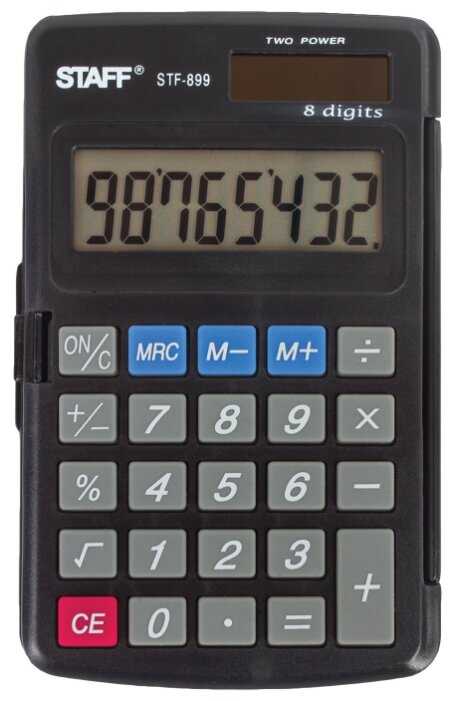 Калькулятор карманный STAFF STF-899 фотография 11