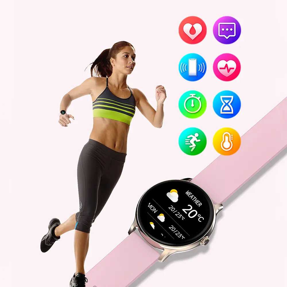 Умные часы Colmi i10 (Gold Frame Pink Silicone Strap) фотография 1