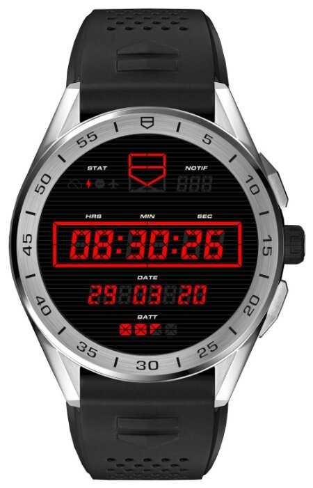 Умные часы TAG Heuer Connected 45 (каучук, сталь, керамика) фотография 4