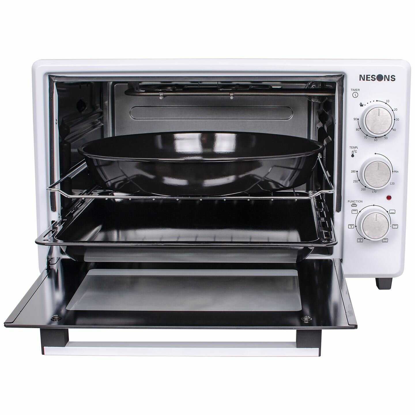 Мини-печь Nesons МО-48CRB 1500Вт, 6 режимов, 48л, гриль фотография 11
