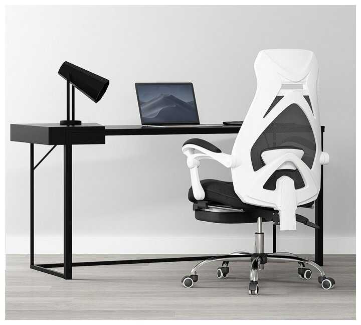 Офисное кресло с подставкой для ног Xiaomi HBADA Cloud Shield Ergonomic Office Chair Black фотография 3