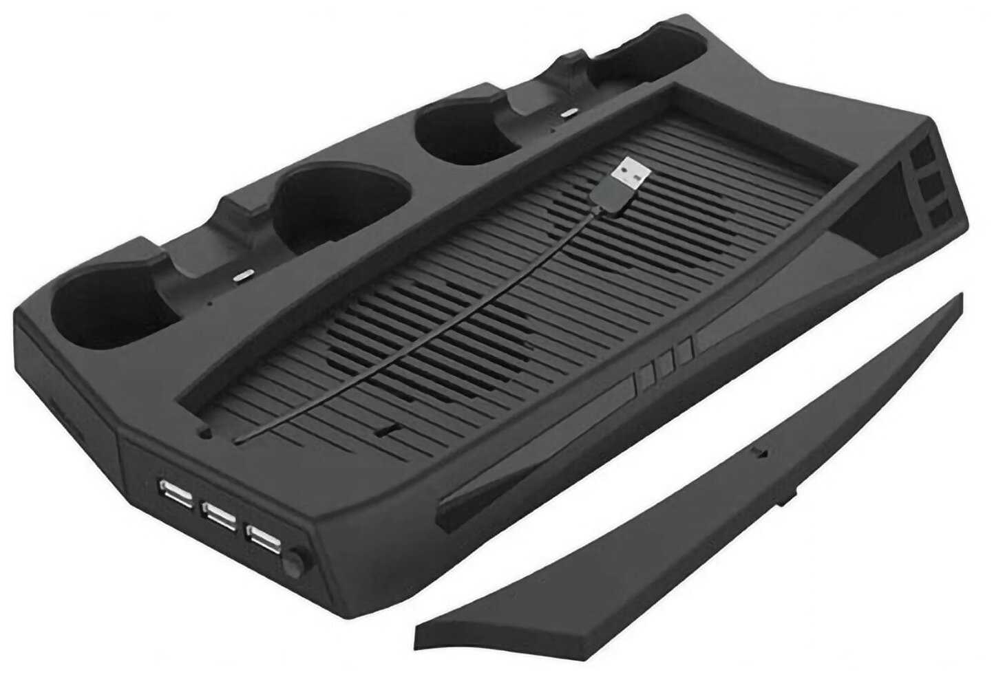 Аксессуары для PS5 Artplays охлаждающий стенд для PS5 с зарядкой для двух контроллеров [для двух контроллеров DualSense] фотография 3