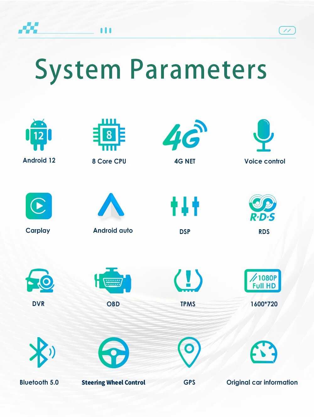 Автомобильный радиоприемник Android Android GPS (7862) фотография 8