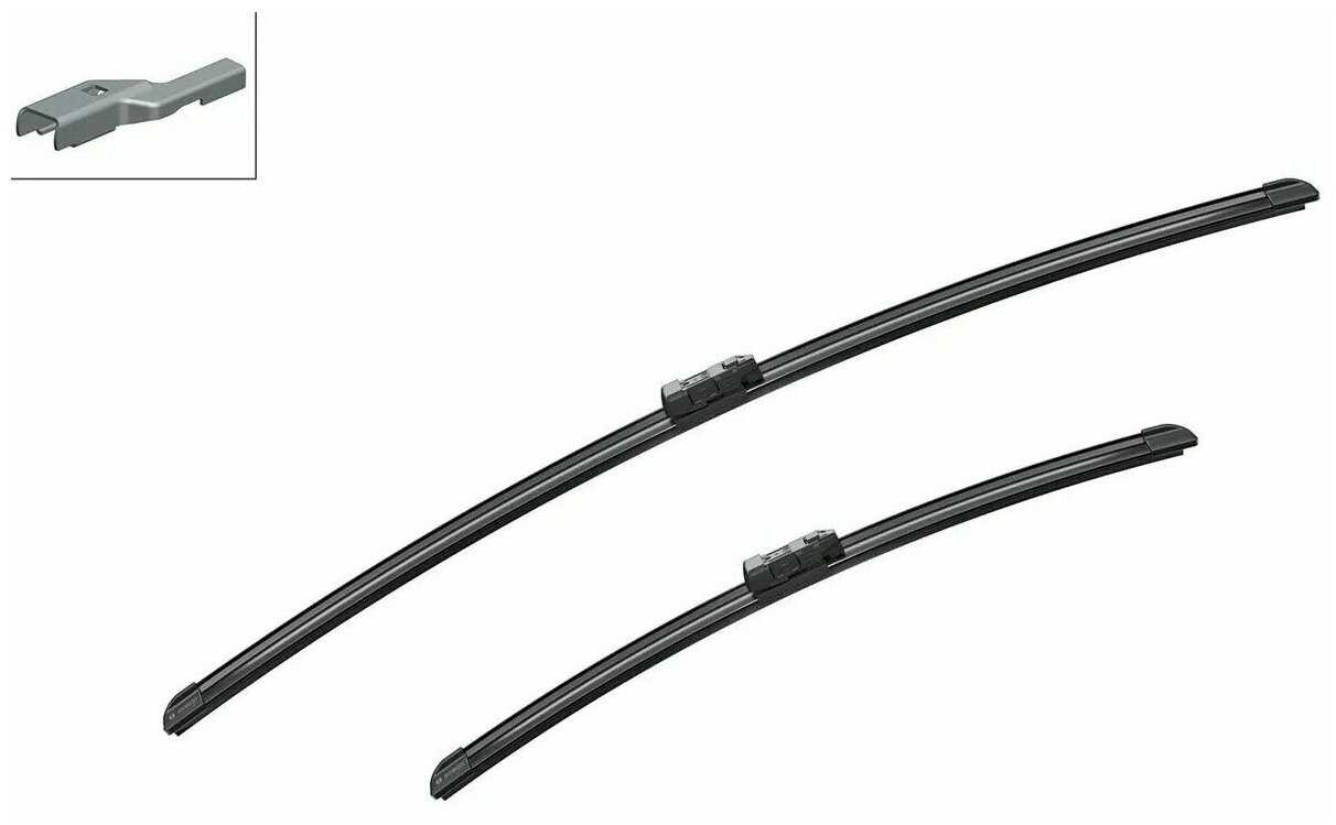 Щетка стеклоочистителя бескаркасная Bosch Aerotwin A077S, 2 шт. фотография 9