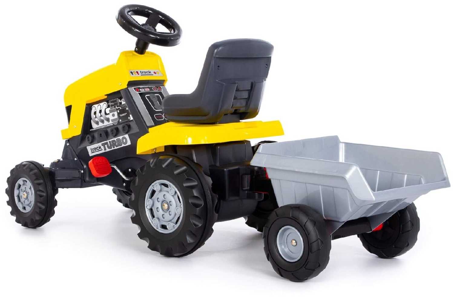 Веломобиль Полесье Трактор Turbo с полуприцепом фотография 8