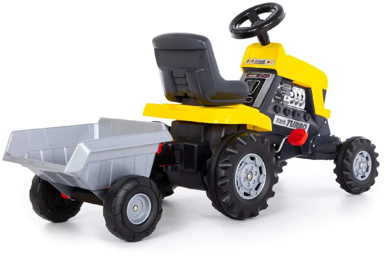 Веломобиль Полесье Трактор Turbo с полуприцепом фотография 9