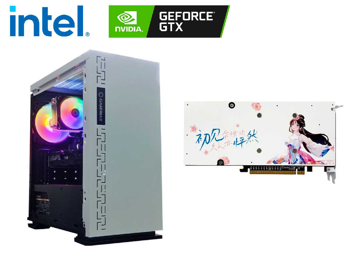 Игровой ПК Мощный аниме (i3 12100F / RX 5700XT 8GB / 16GB / SSD 512GB)