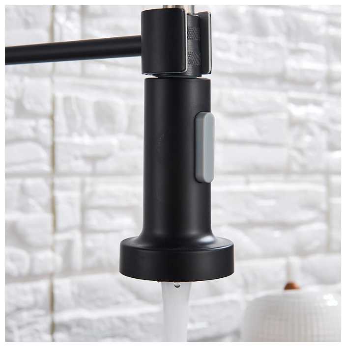 Смеситель для кухни (кухонной раковины) с гибким изливом Kasanye Kitchen Faucet 202 фотография 2