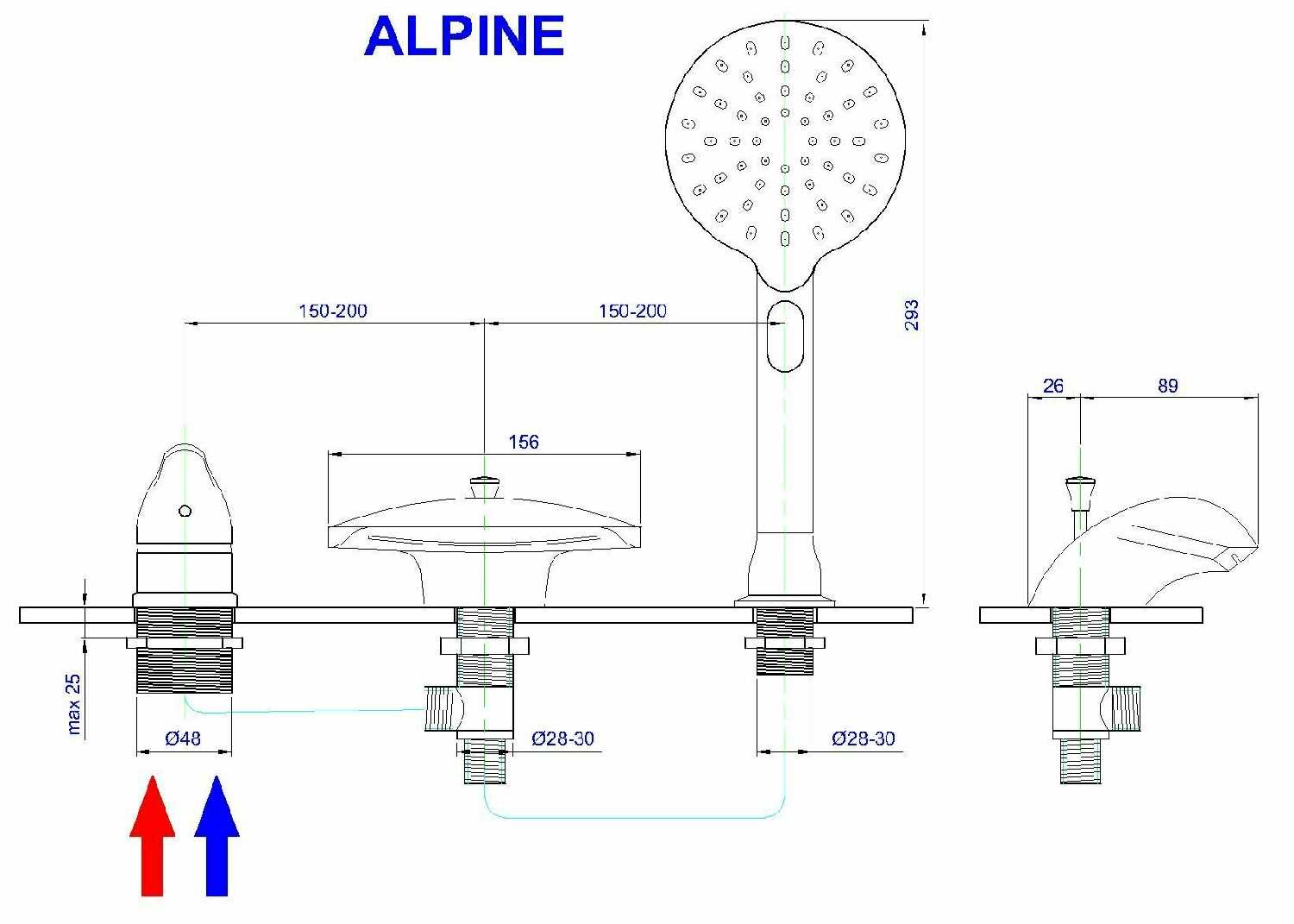 Смеситель Royal Bath Alpine (RB 2102) фотография 1