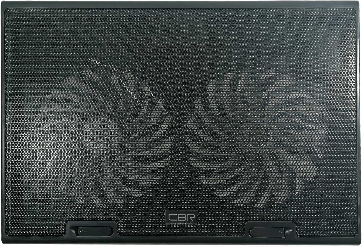 Охлаждающая подставка для ноутбука CBR CLP 17202 (390x270x25 мм, 2xUSB, вентиляторы 2150 мм, 20 CFM, LED) фотография 3
