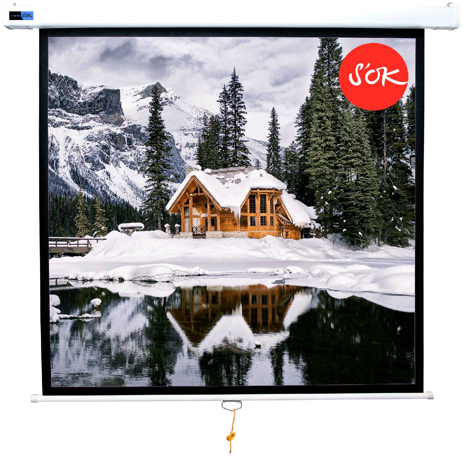 Экран для проектора S'OK SCPSW-150x150BLCK [84