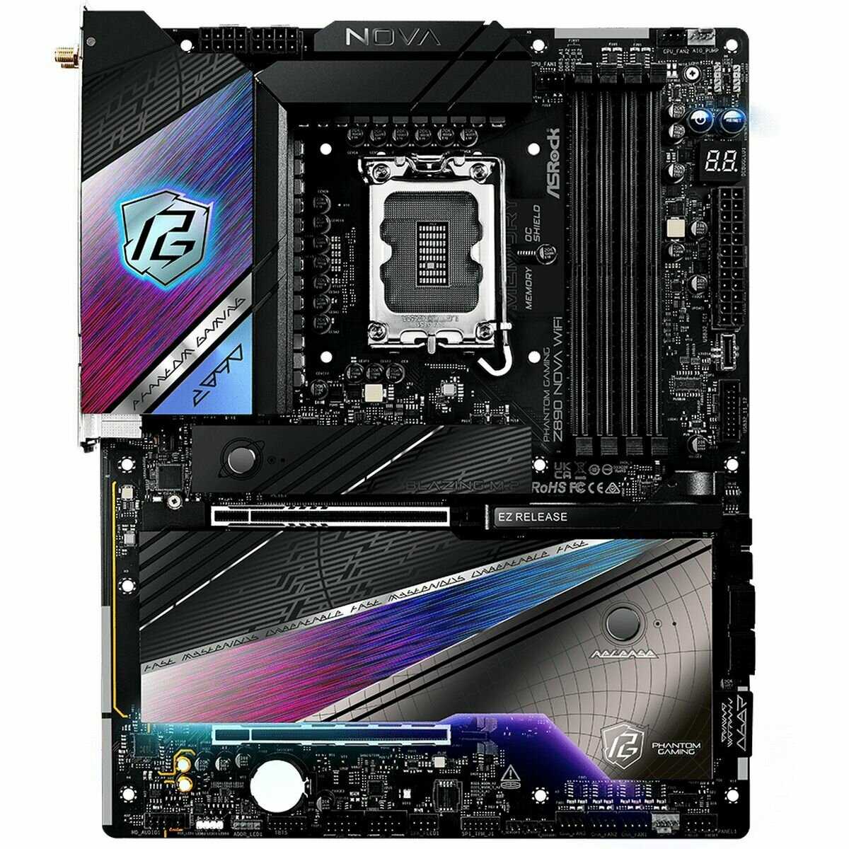 Материнская плата ASRock Z890 NOVA WIFI, LGA1851, Intel Z890, ATX фотография 2