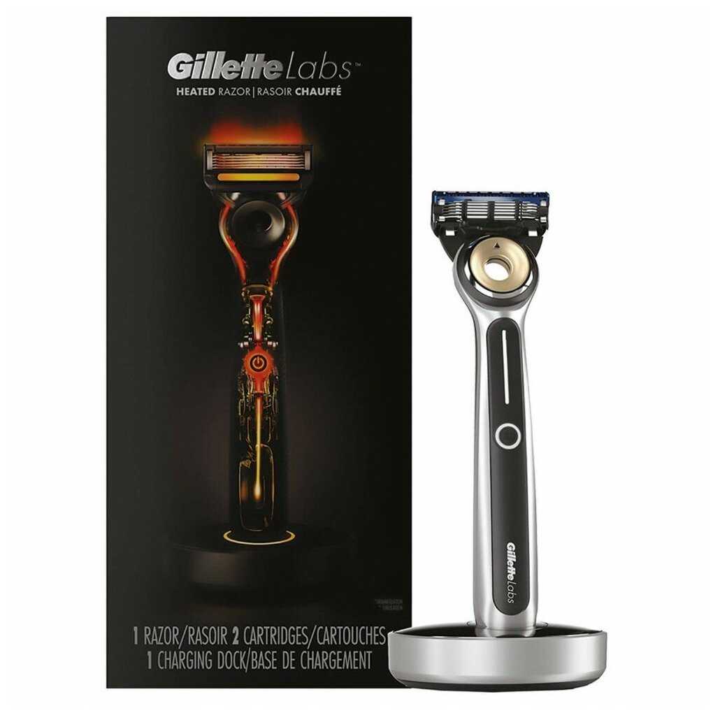 Бритвенный станок Gillette Labs Heated Razor + 10 сменных кассет фотография 1