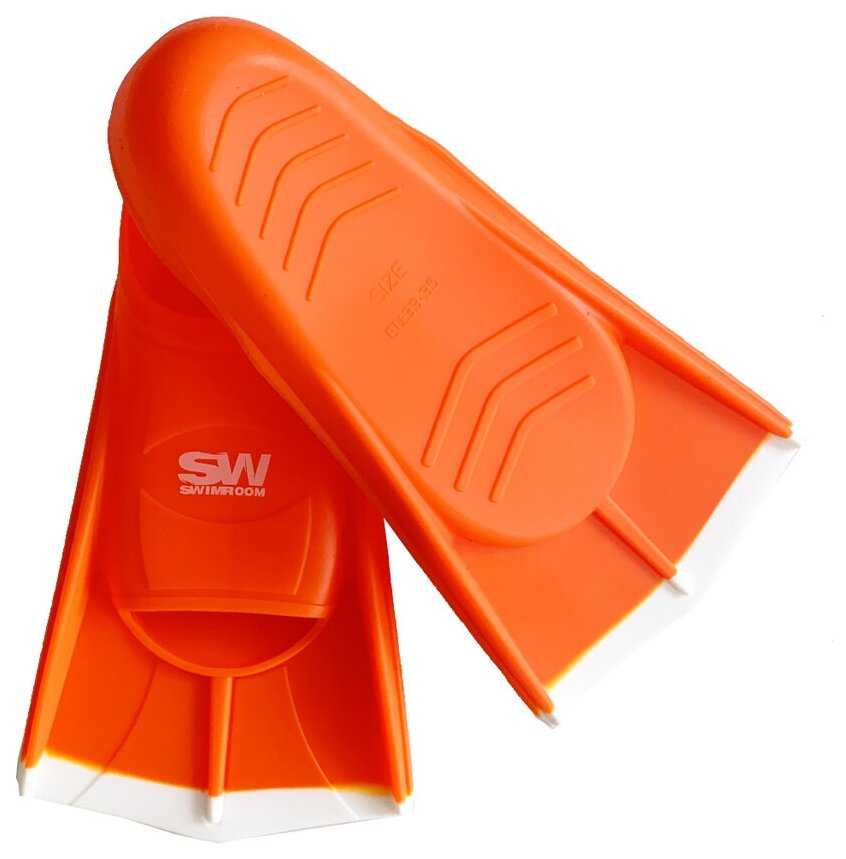 Силиконовые короткие ласты для плавания / бассейна SwimRoom Short Fins фотография 12