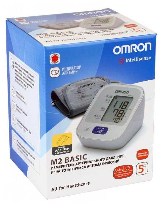 Тонометр Omron M2 Basic + адаптер (HEM 7121-ARU) фотография 12
