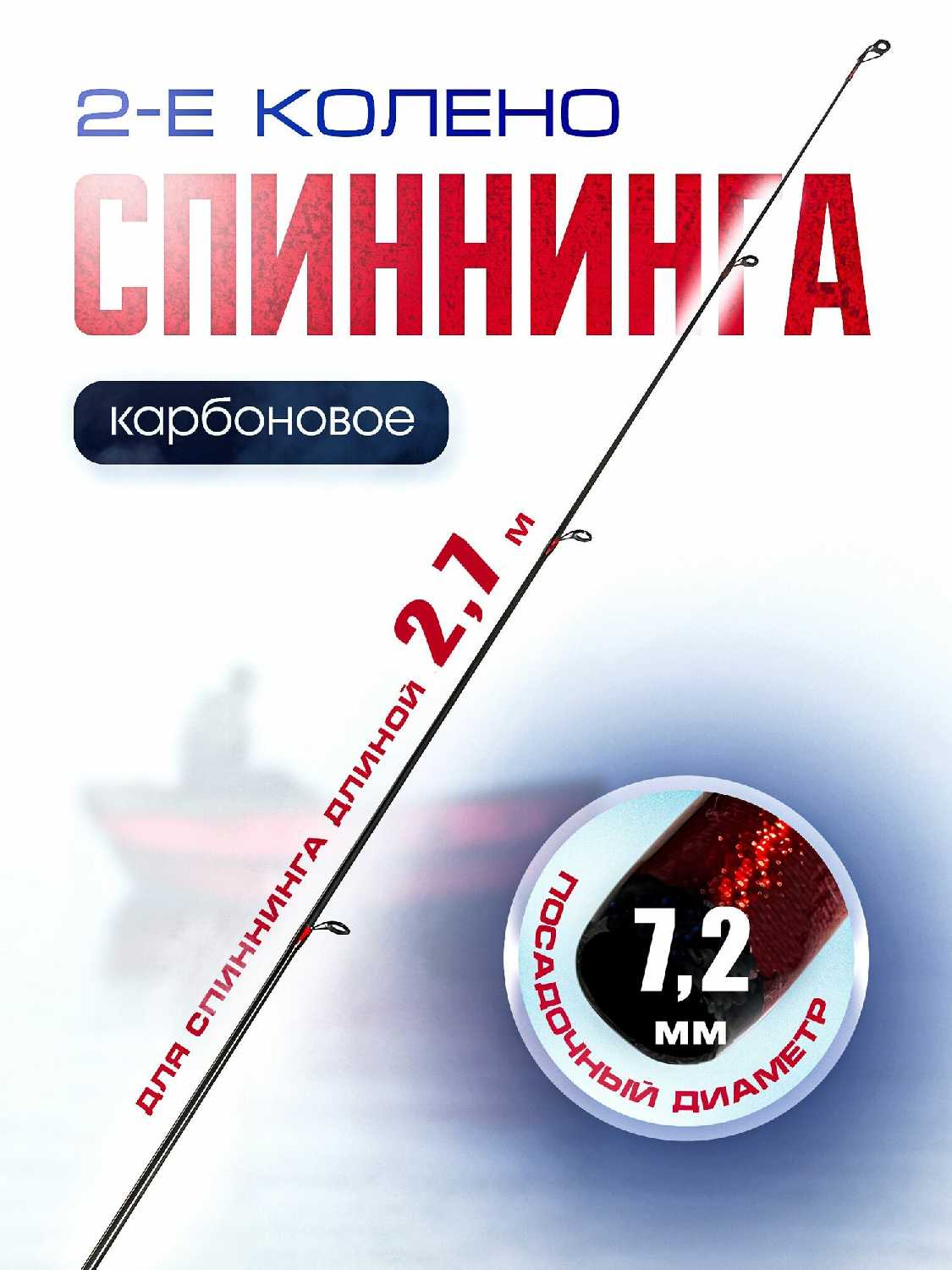 Спиннинг Второе колено спиннинга (2,7м) фотография 8