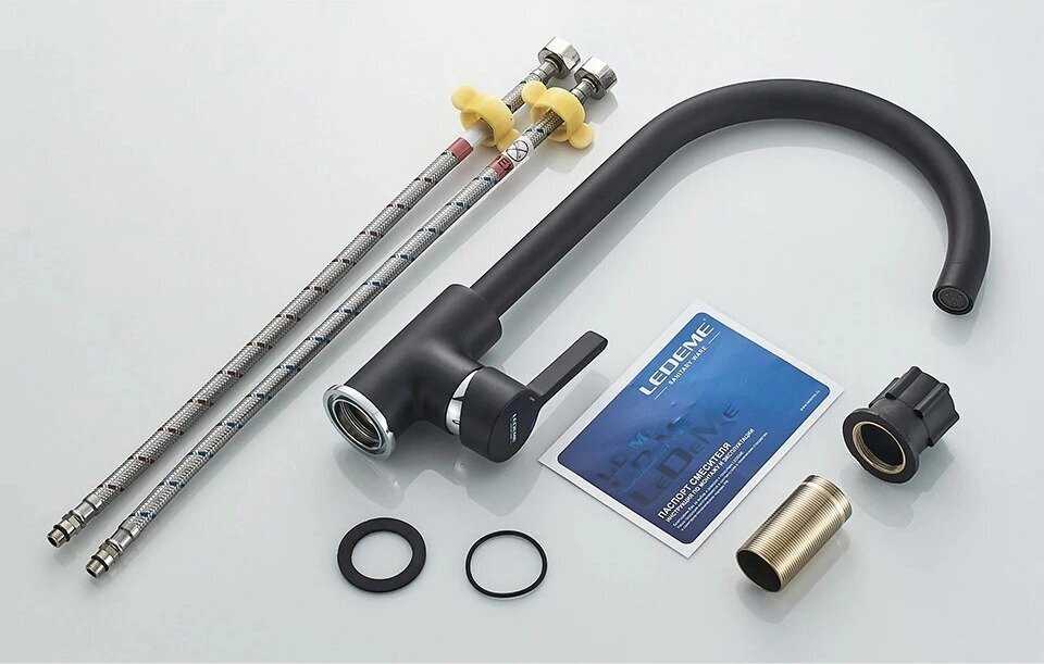 Смеситель для раковины Ledeme L4299B фотография 25