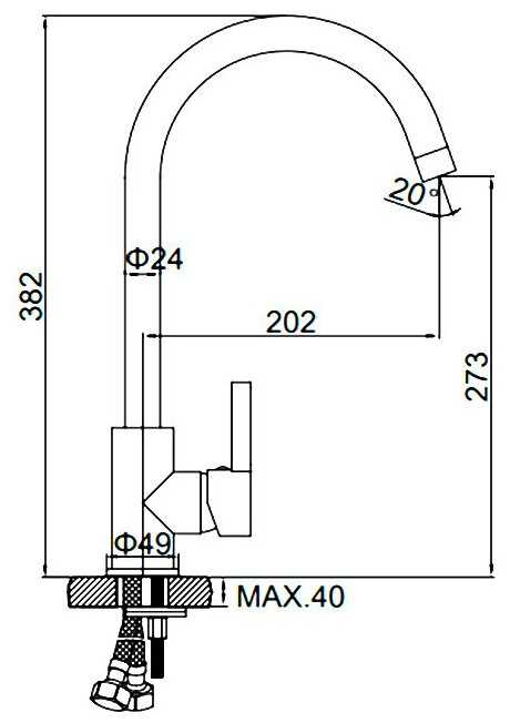 Смеситель для раковины Ledeme L4299B фотография 26