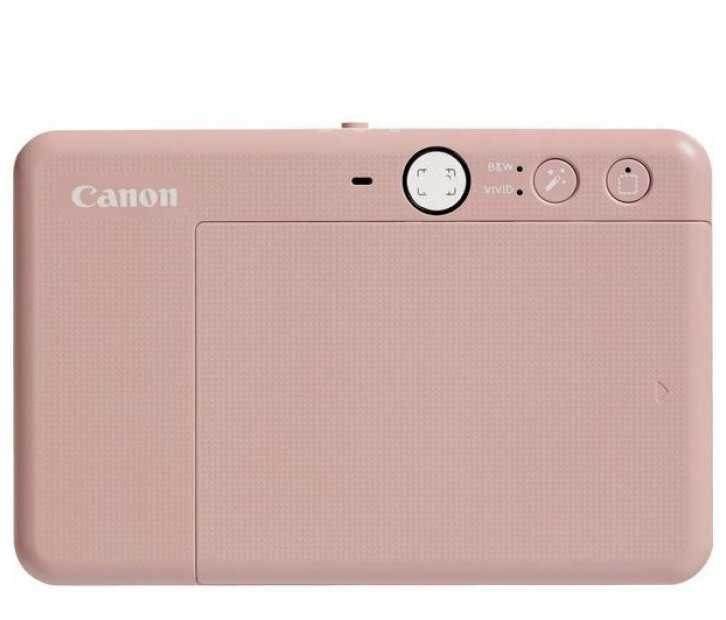 Камера и принтер моментальной печати Canon Zoemini S2, розовое золото фотография 12