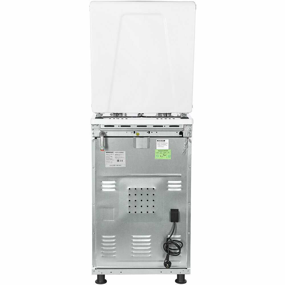 Газовая плита NORDFROST GG 5061 W (50 литров, авторозжиг конфорок, газ-контроль духовки) фотография 16