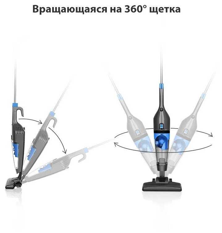 Пылесос Midea \ Вертикальный пылесос Midea \ Пылесос 2 в 1 Midea \ чёрный фотография 3