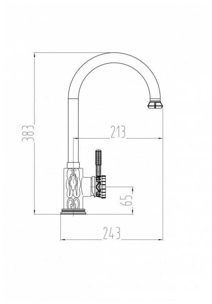 Смеситель MILACIO MC.502. BR, бронза ( коллекция Villena ) фотография 7