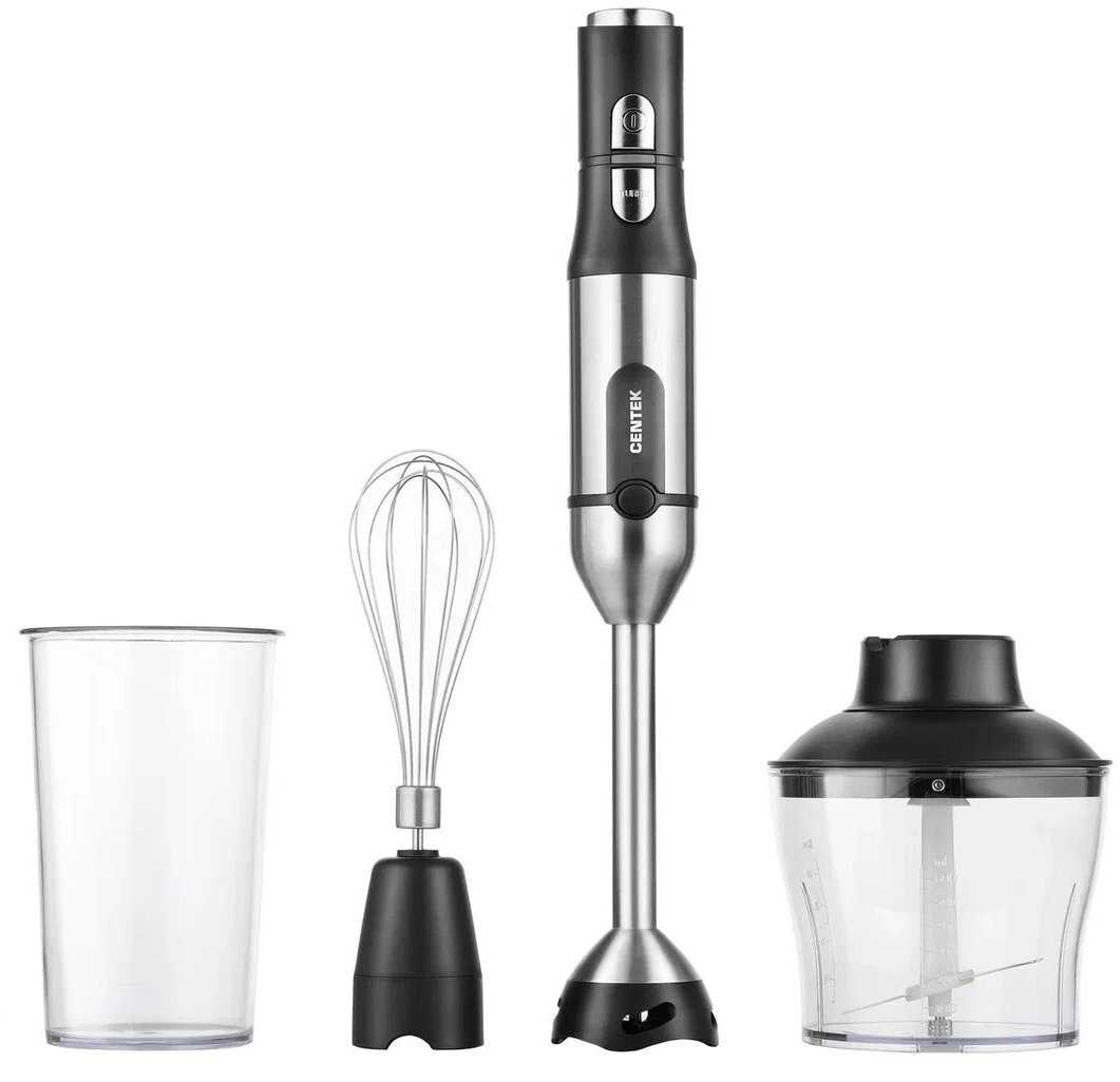 Блендер CENTEK CT-1332 1500Вт, турбо режим, плавная регулировка, стакан, чоппер, венчик