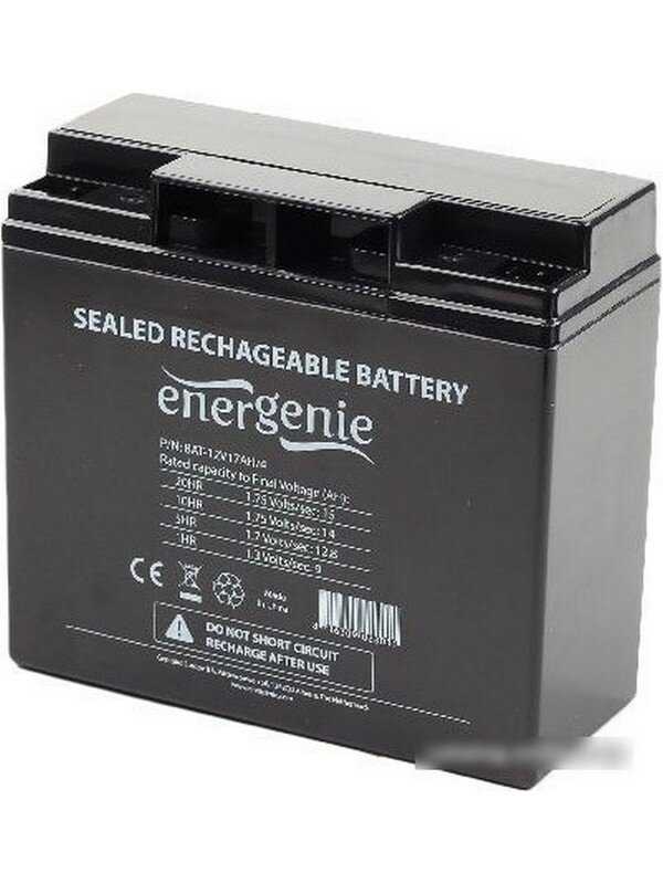 Аккумуляторная батарея Energenie BAT-12V17AH/4 12В 17 А·ч фотография 8