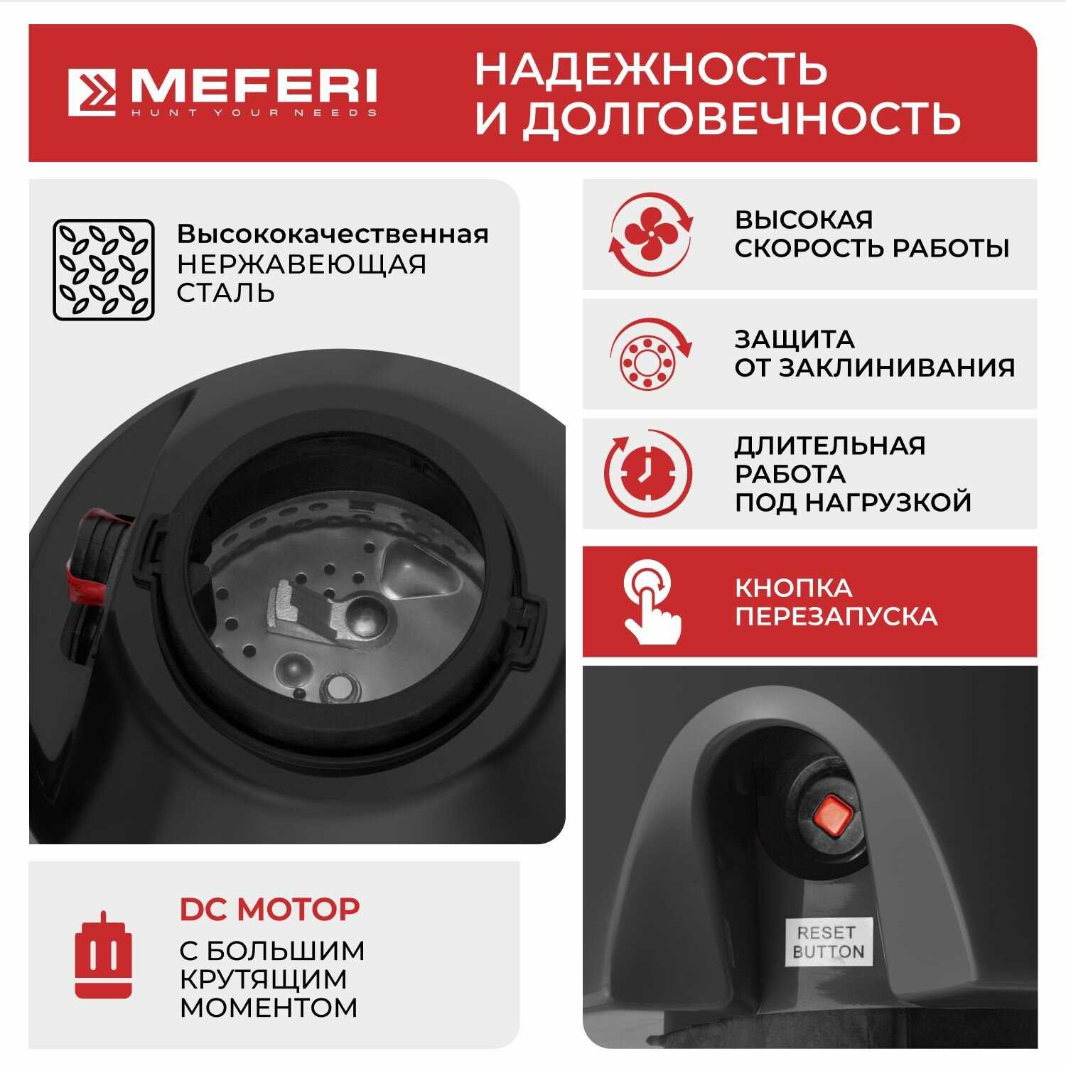 Измельчитель пищевых отходов MEFERI PUSH COMFORT (MFD560) фотография 2