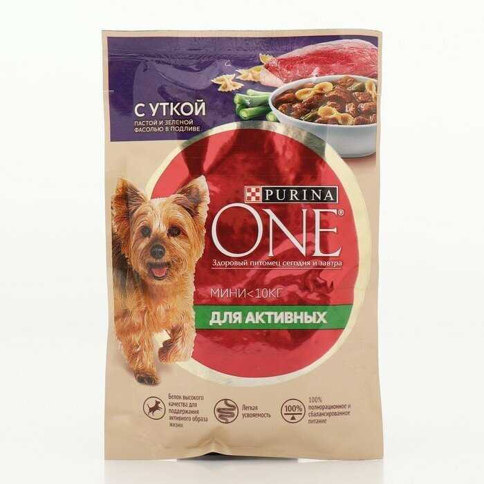 Корм для собак Purina ONE Мини Активная (уточка с пастой и зеленой фасолью) фотография 4
