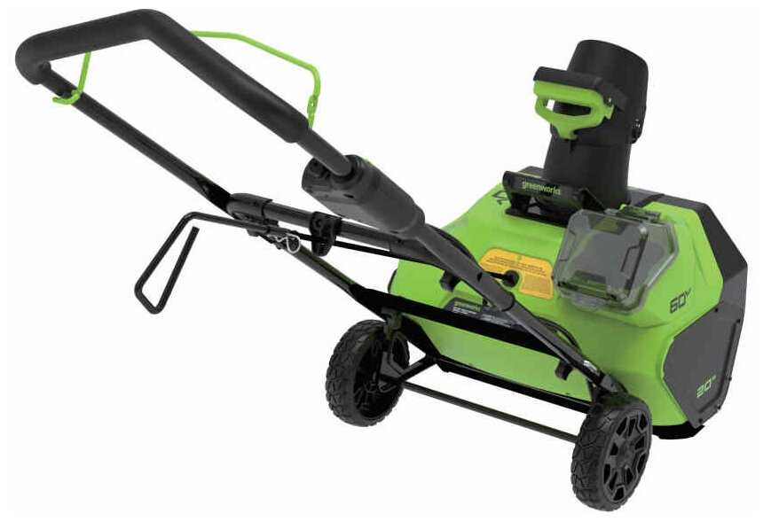 Снегоуборщик аккумуляторный Greenworks GD60PST с АКБ 4 А*ч и ЗУ, 60 В, 4мА·ч фотография 3