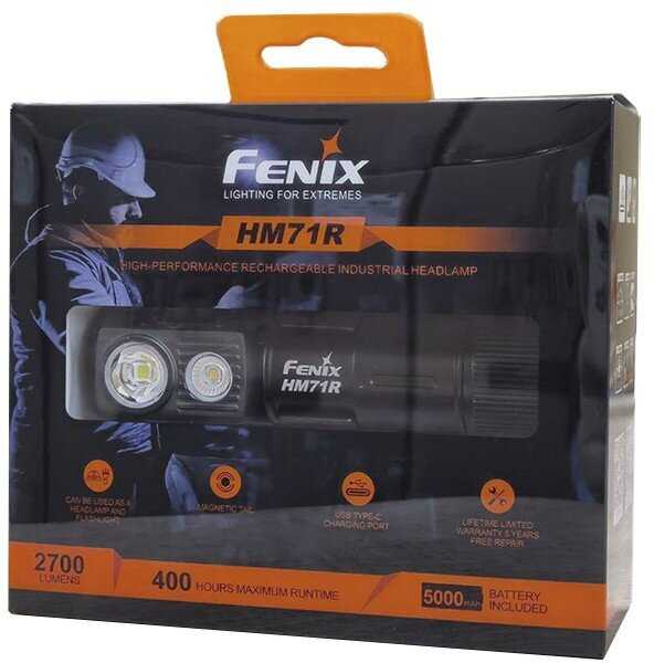 Налобный фонарь Fenix HM71R (1 x 21700, 2700 люмен) фотография 11