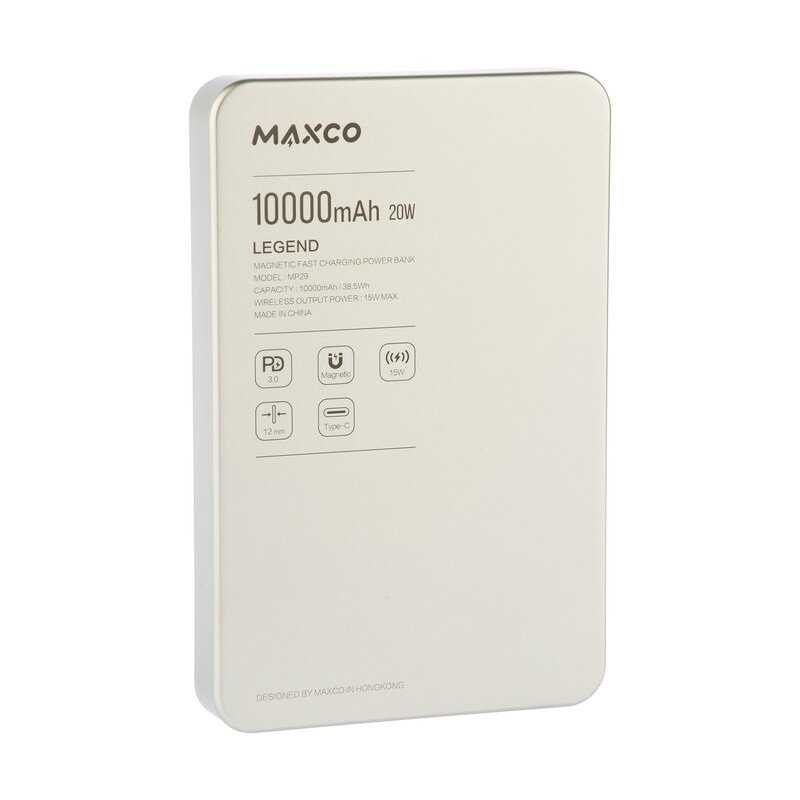 Магнитный аккумулятор MAXCO Legend Magnetic (10000 mAh) фотография 8