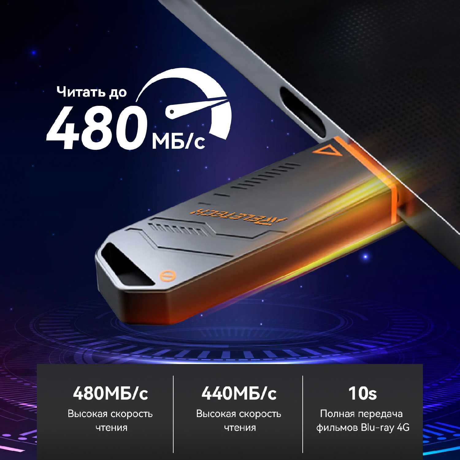 Твердотельный накопитель Reletech Elite7 Pro 1 ТБ (USB 3.2) фотография 13