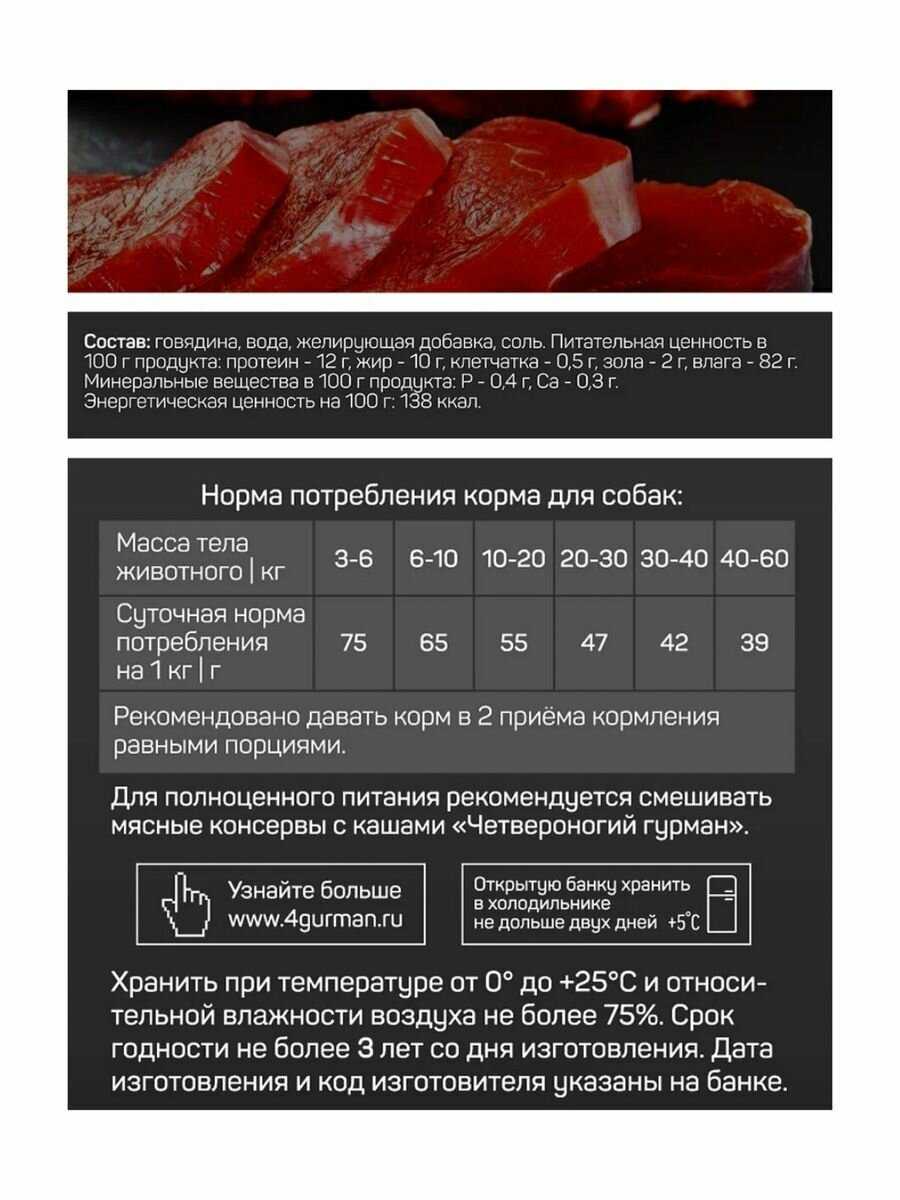 Корм для собак Четвероногий Гурман Golden Line (беззерновой, ягненок) фотография 9