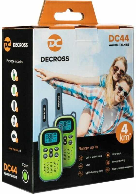 Комплект из двух радиостанций Decross DC44 Twin (EU) с Зарядным устройством фотография 17
