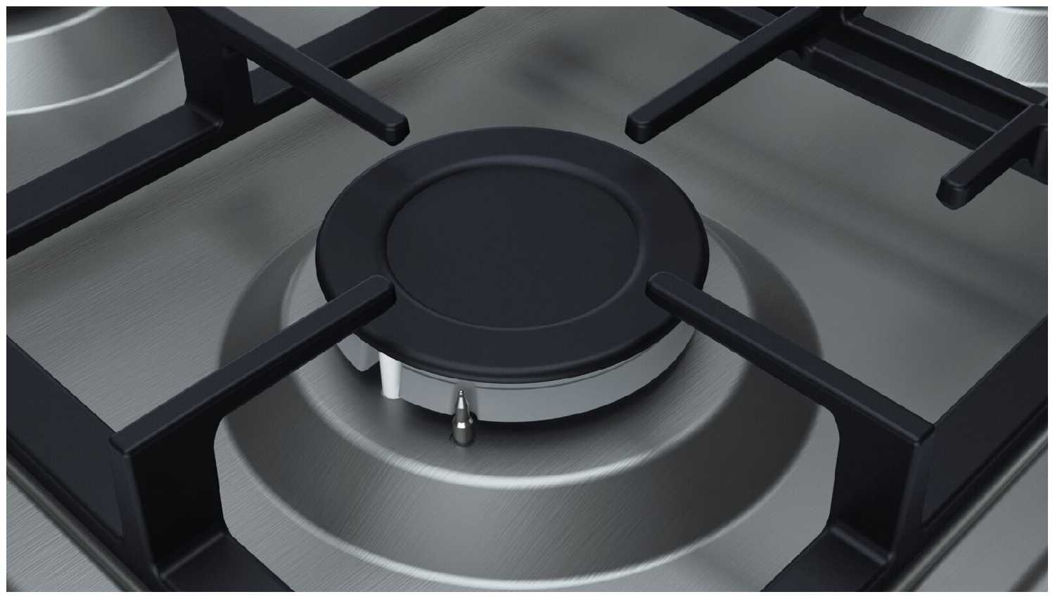 Газовая варочная панель Bosch Serie 2 60 cm PBP6C5B92L, серебристый фотография 7