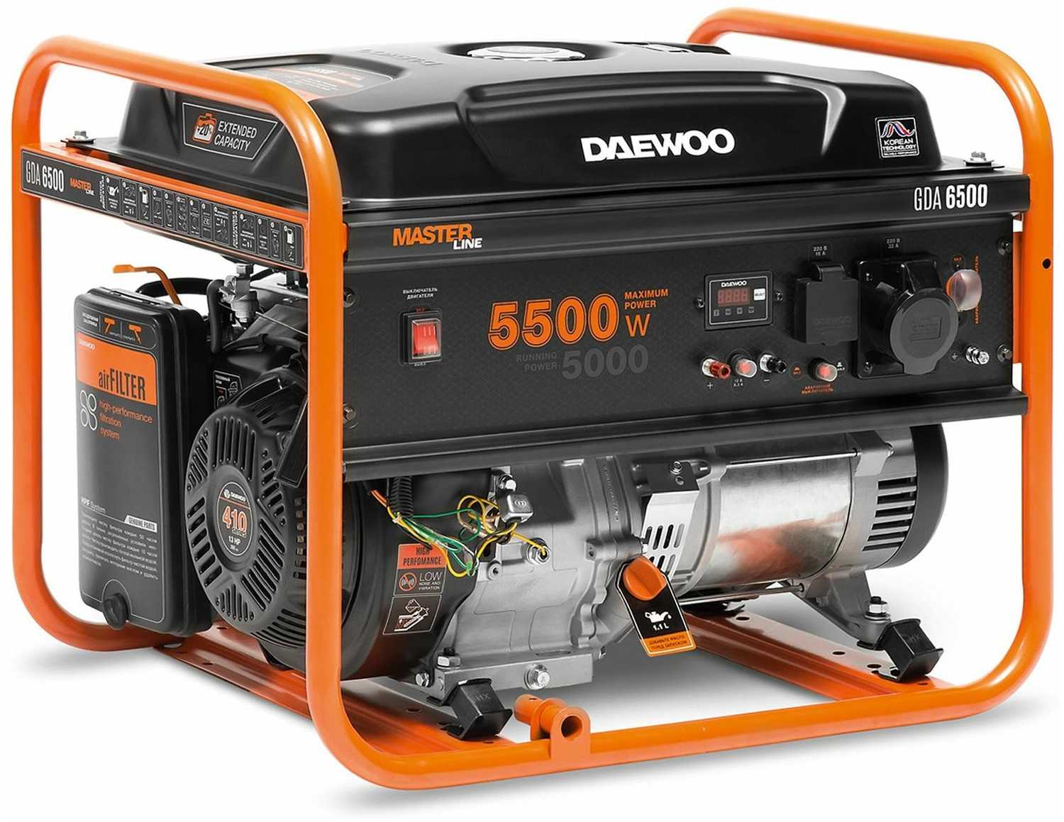 Бензиновый генератор Daewoo Power Products GDA 6500 фотография 13