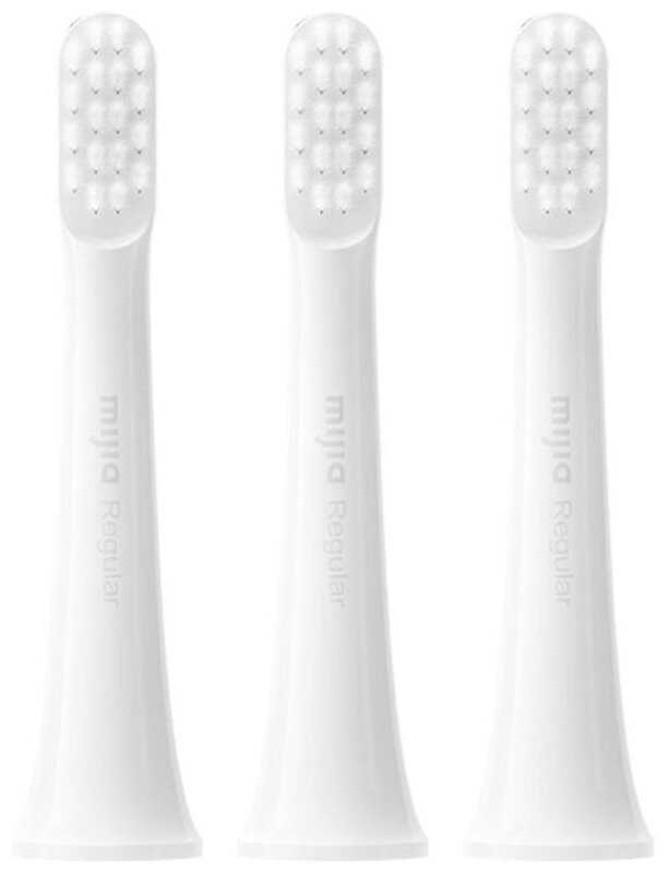 Сменные насадки для зубной щетки Xiaomi Mi Electric Toothbrush T300/T500 белая 3шт белая щетина