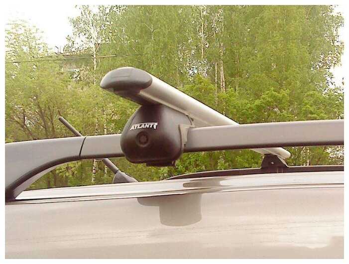 Багажник на крышу Atlant, 8819+8810, аэро дуги 1,5м на Ниссан Патрол Y61 с рейлингами1998-2013, арт:215725 фотография 2