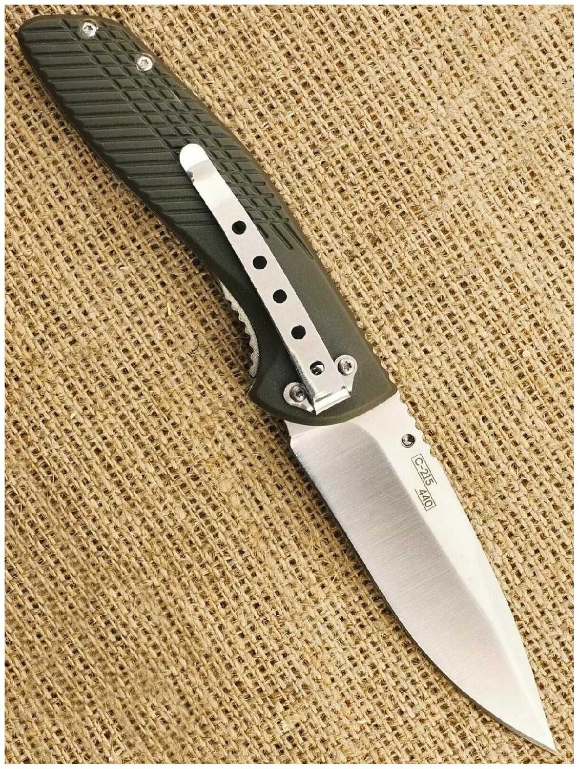 Нож складной Ножемир Чёткий Расклад C-215 с клипсой фотография 5