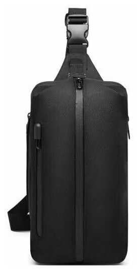 Рюкзак однолямочный Ozuko 9292S Black фотография 7