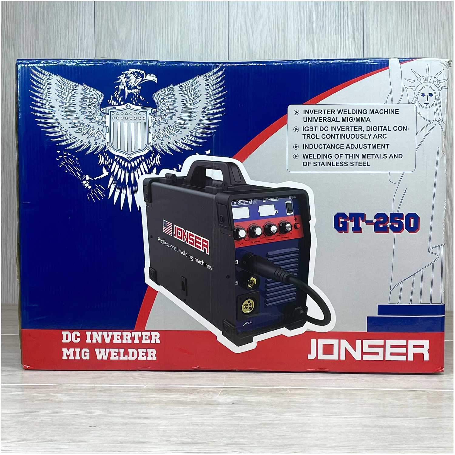 Сварочный полуавтомат инверторный Jonser GT-250. Инверторный полуавтомат/сварочный аппарат фотография 10