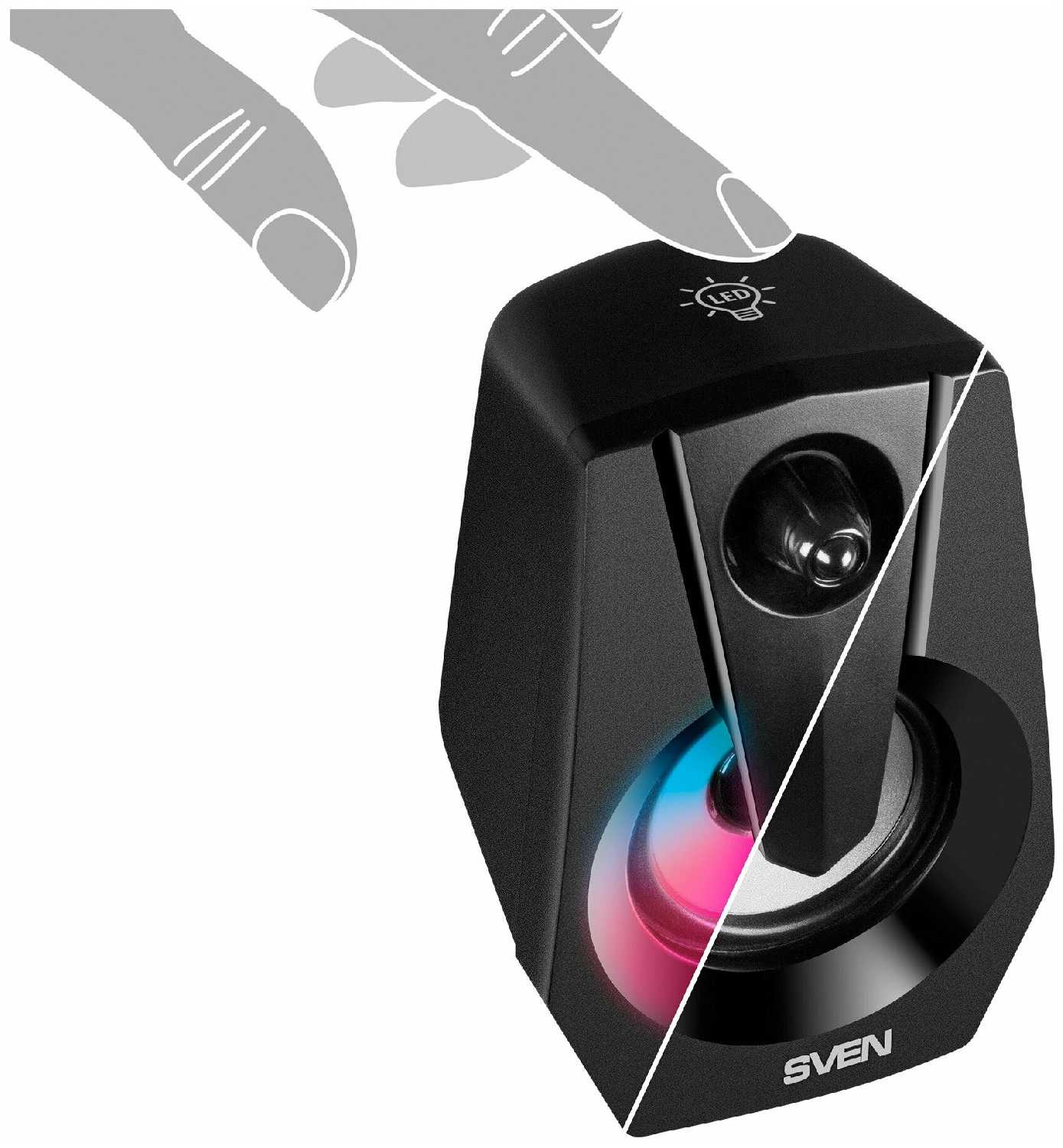 Акустическая система SVEN 370 USB 2.0 2x3 Вт (RMS) фотография 5