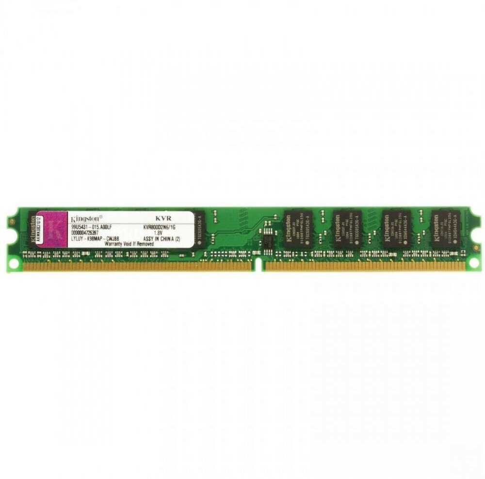 Оперативная память Kingston DDR2 DIMM CL6 (KVR800D2N6/1G) фотография 2