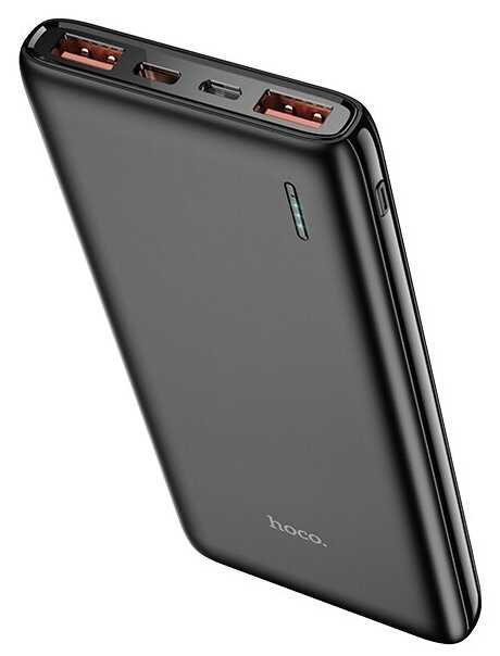 Портативный аккумулятор HOCO J80 Premium 22.5W, 3A, 10000 мА⋅ч, черный, светодиодный индикатор фотография 3