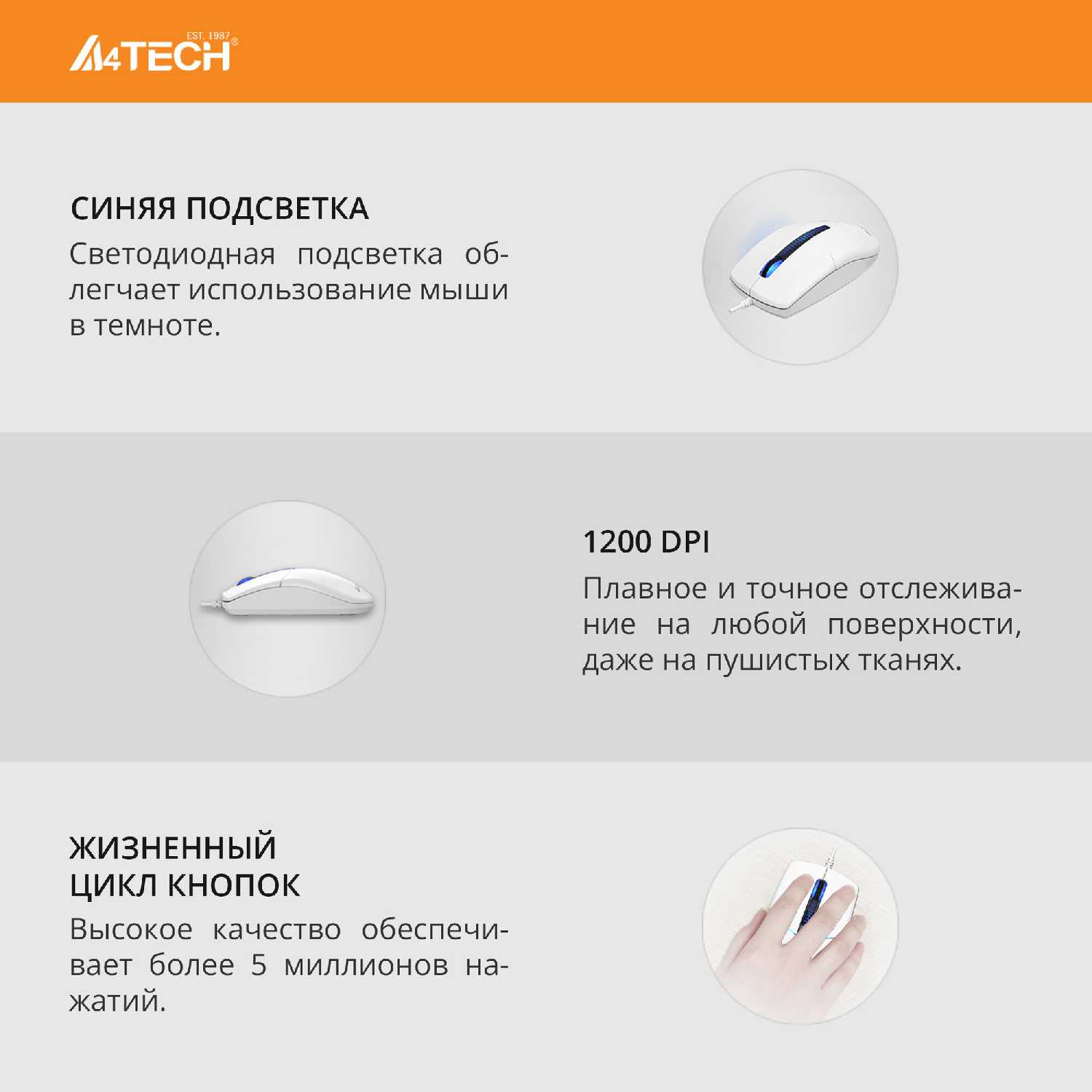 Мышь A4Tech N-530 (1200dpi) фотография 10