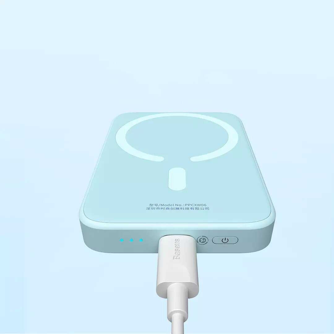 Внешний аккумулятор Xiaomi Baseus Magnetic Wireless Charging Power Bank 5000 mAh 20W (PPCXM05) фотография 9