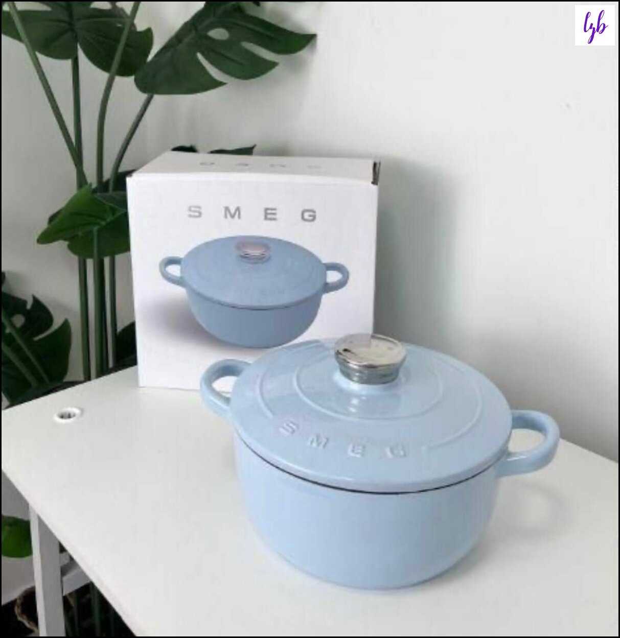 Кастрюля SMEG Чугунная с антипригарным покрытием [4.2 л] фотография 2