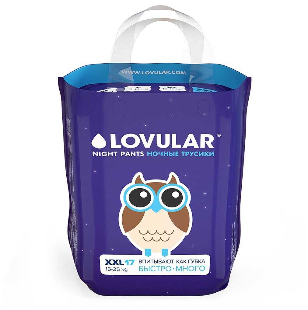 LOVULAR трусики Night XXL 15-25 кг